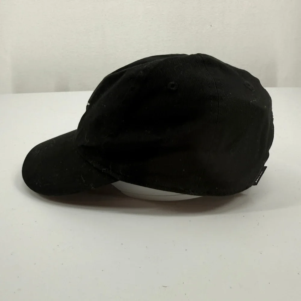 Nike Club Cap Kids Size 4-7‎ Black Embroidered Swoosh Adjustable Cotton Hat